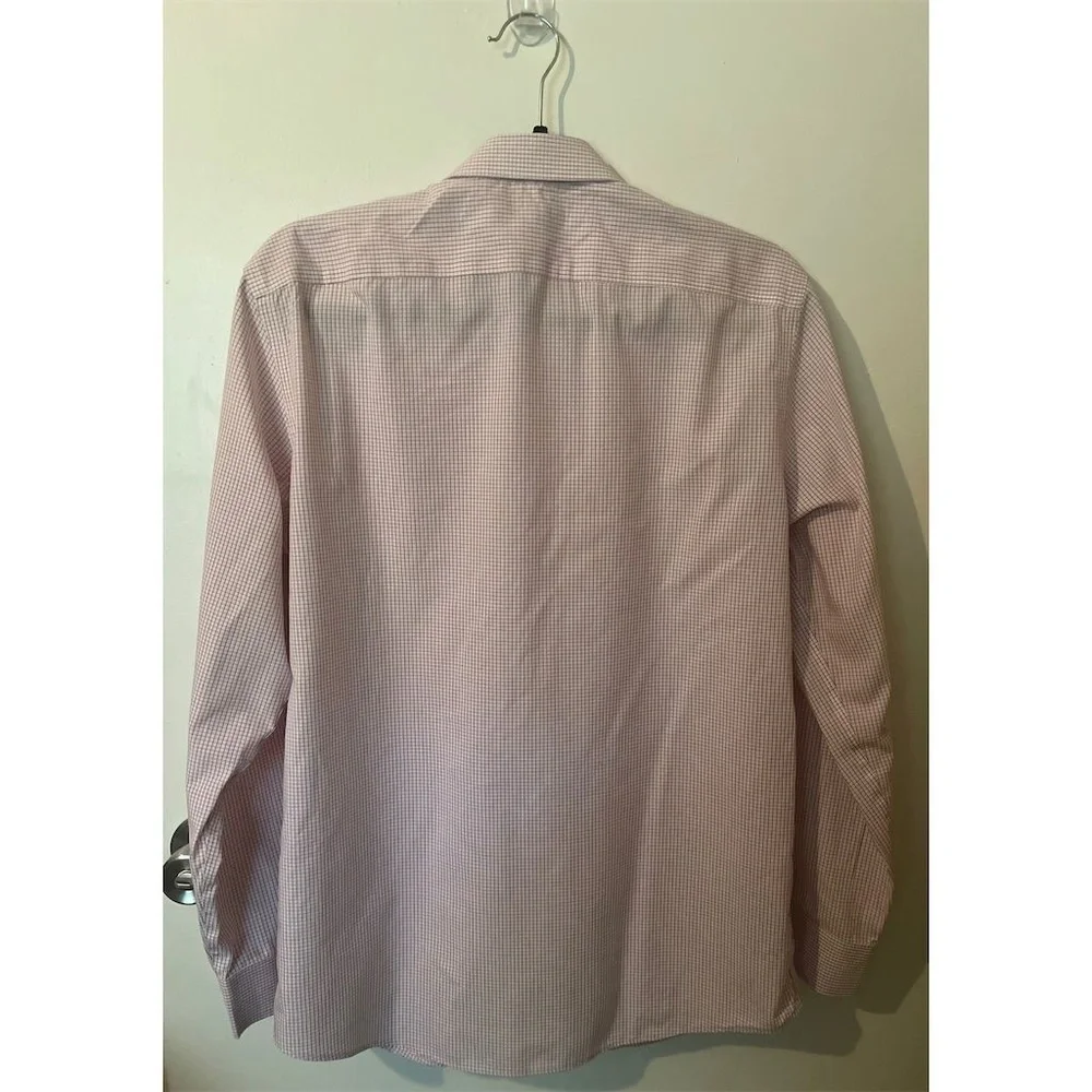 Banana Republic Men's Red Check Button-Up Shirt Long‎ Sleeve Size Medium
